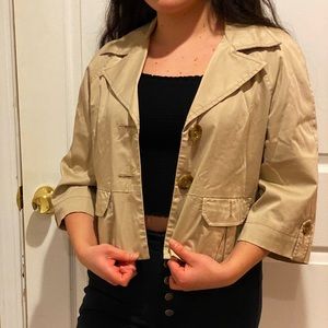 Old Navy flared sleeve beige blazer / coat!